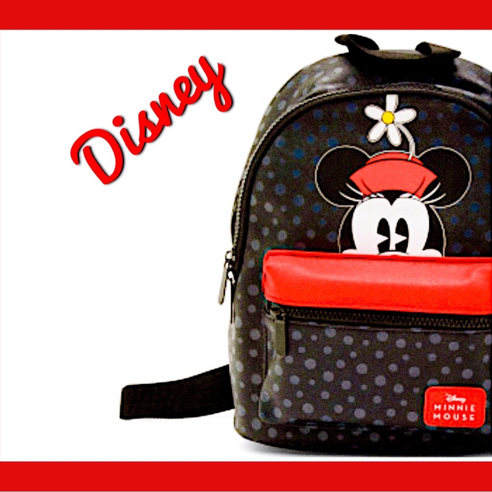 Disney Minnie Mouse Character Backpack, NEW